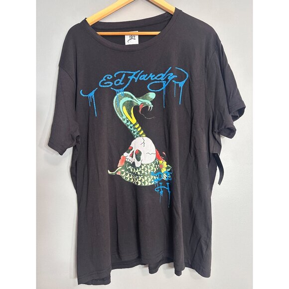 ED HARDY NWT Short Sleeve Cobra Graphic Tee XXL - Picture 3 of 9
